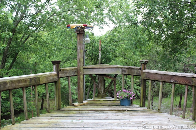 view of wooden terrace