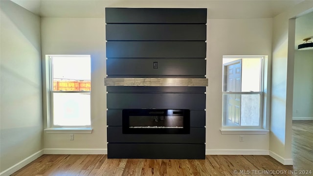 interior space featuring light hardwood / wood-style flooring