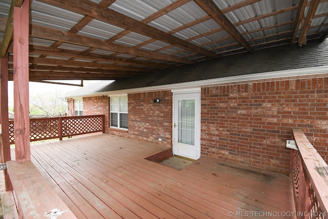 view of wooden terrace