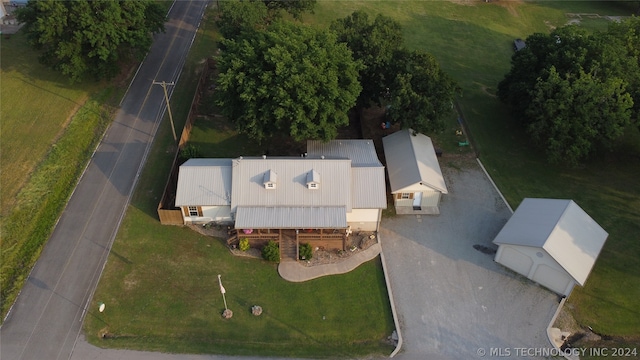 view of aerial view