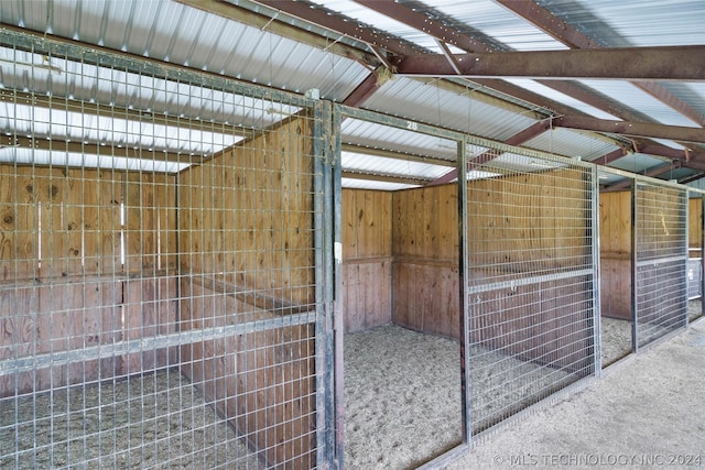 view of horse barn