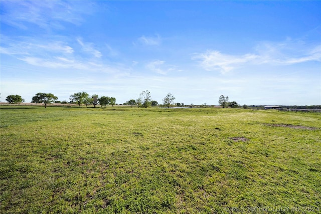 view of yard featuring a rural view