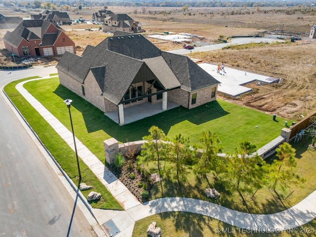 aerial view featuring a residential view