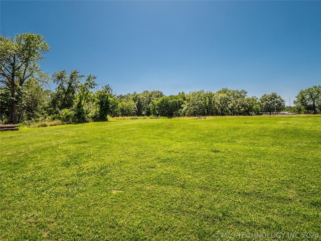 view of yard featuring a rural view