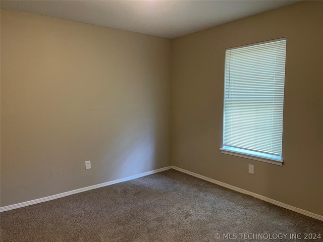 view of carpeted empty room