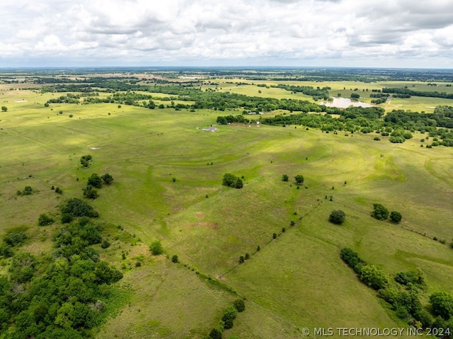 aerial view with a rural view