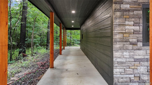 view of patio with covered porch