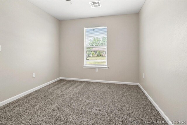 spare room featuring carpet floors