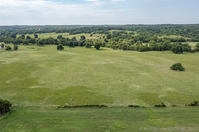 bird's eye view featuring a rural view