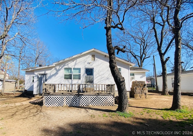 view of rear view of property