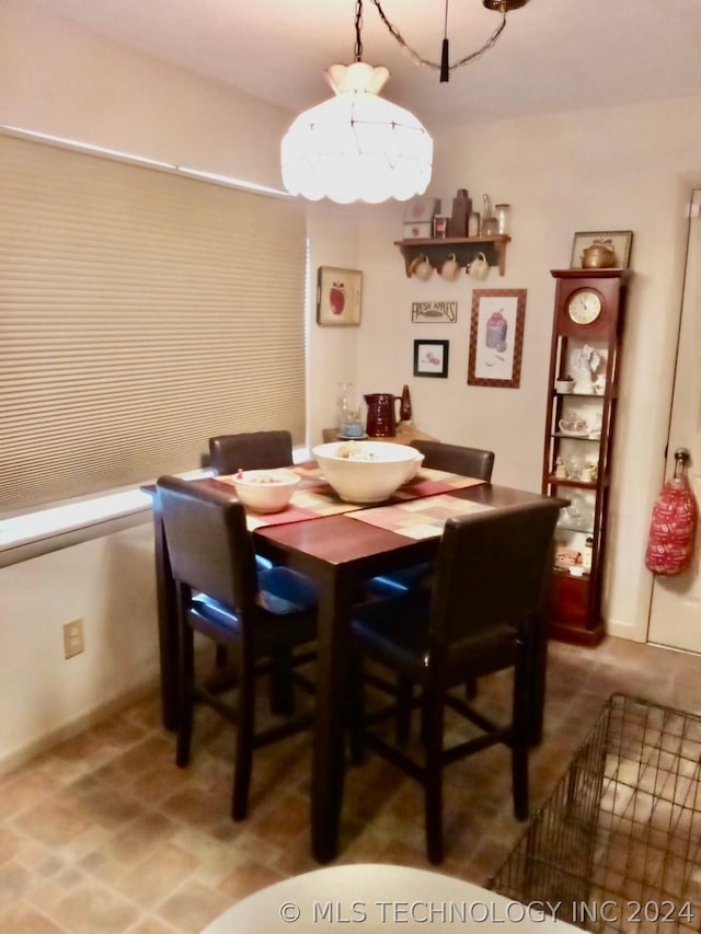 view of dining area