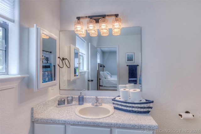 bathroom with vanity