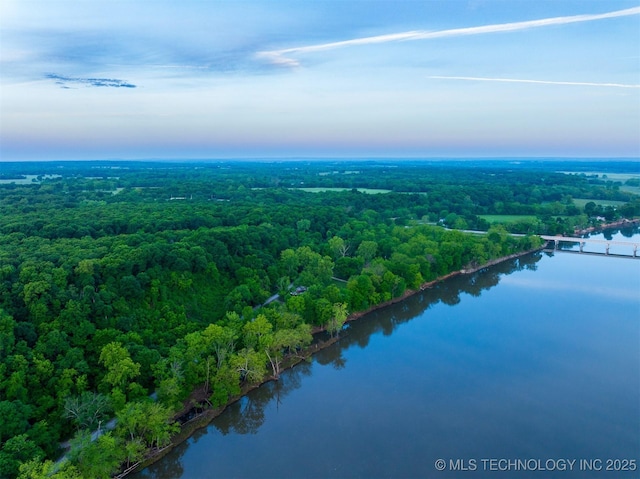9596 N 447th Rd, Spavinaw, OK 74366 - aerial view of a nearby body of water and a forest