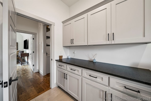 kitchen with light hardwood / wood-style flooring