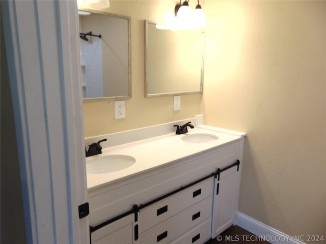 bathroom featuring vanity