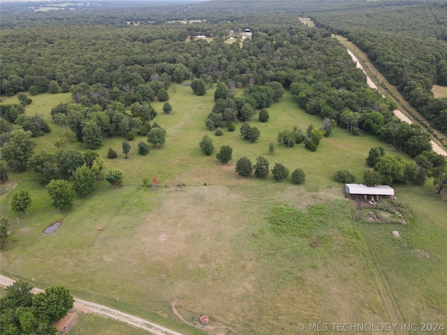 aerial view featuring a rural view