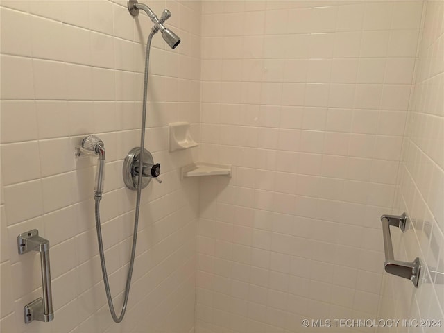 room details featuring tiled shower