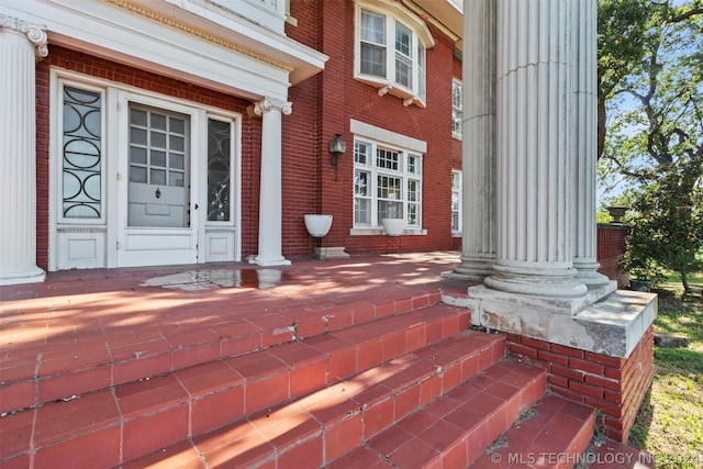 exterior space with covered porch