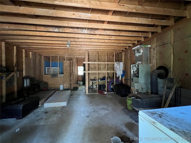 interior space featuring concrete floors