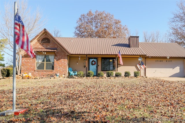 ranch-style house with a garage