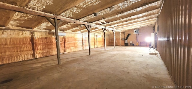 view of basement