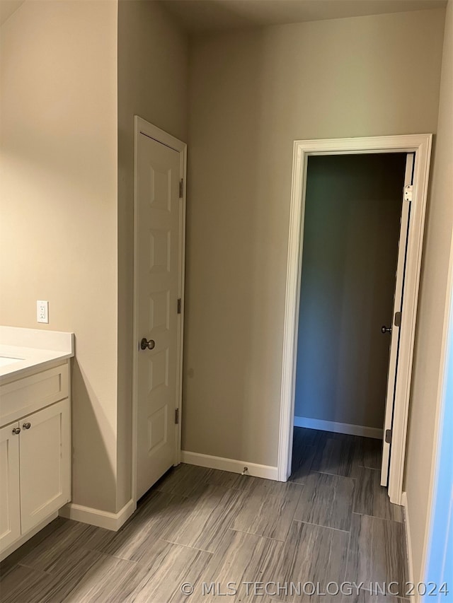 bathroom featuring vanity