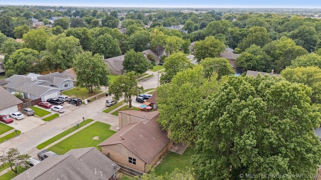 birds eye view of property featuring a residential view