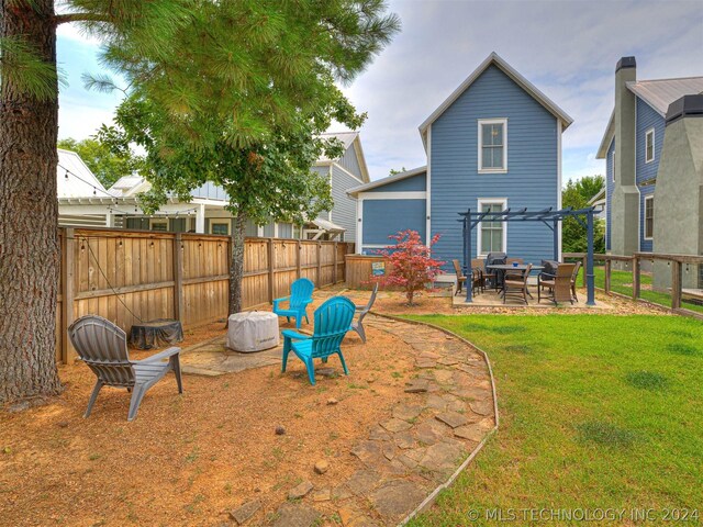 39 Boardwalk St, Carlton Landing, OK 74432 - view of yard featuring a patio