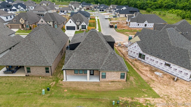aerial perspective of suburban area