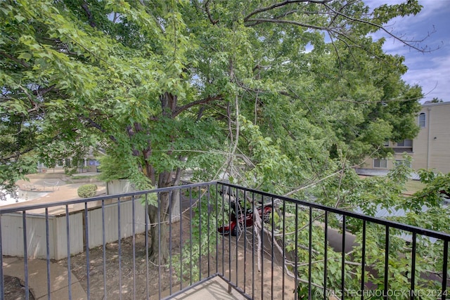 view of balcony