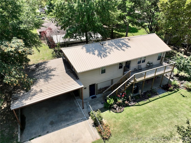 birds eye view of property