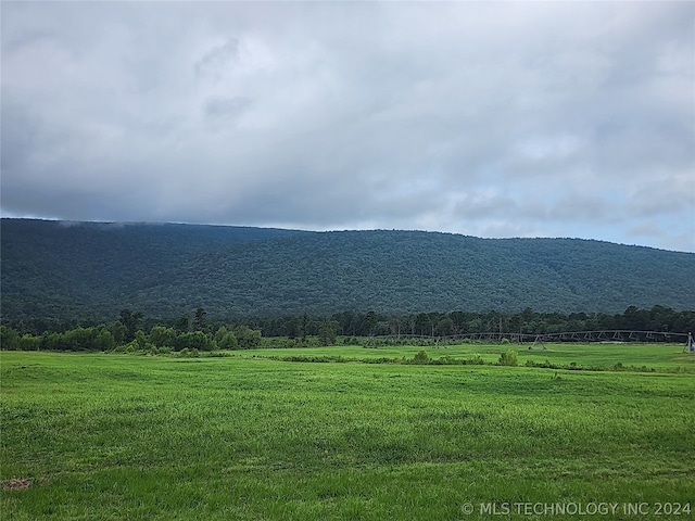 mountain view with a rural view