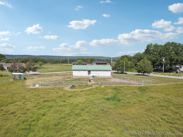 exterior space featuring a rural view