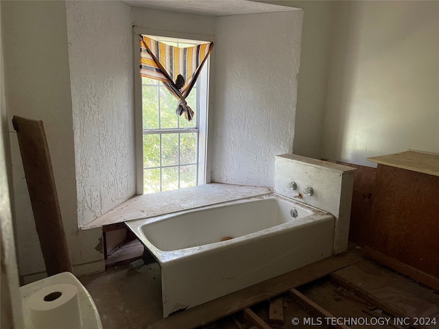 bathroom featuring a bathing tub