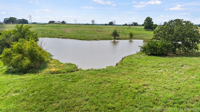 view of water feature featuring a rural view