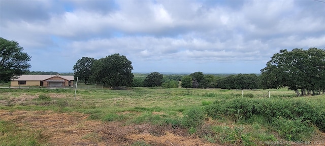 exterior space featuring a rural view