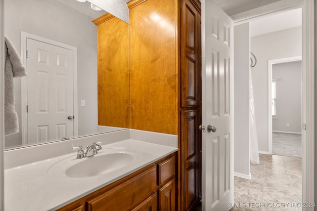 bathroom featuring vanity