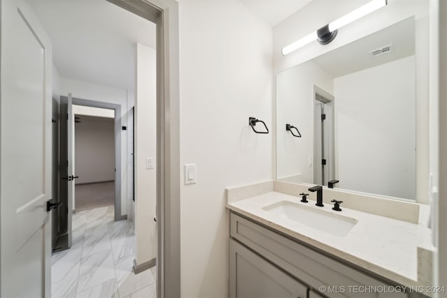 bathroom with vanity