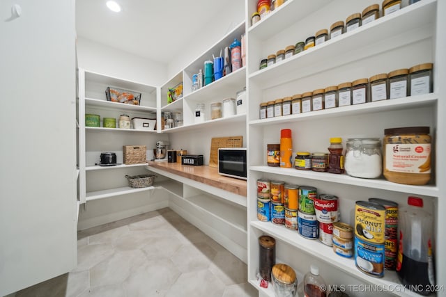 view of pantry