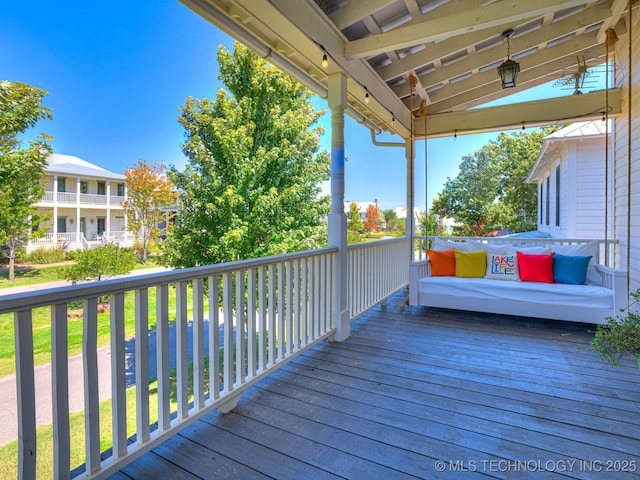 view of wooden terrace