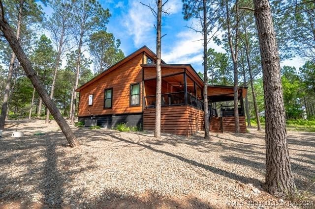 view of rear view of property