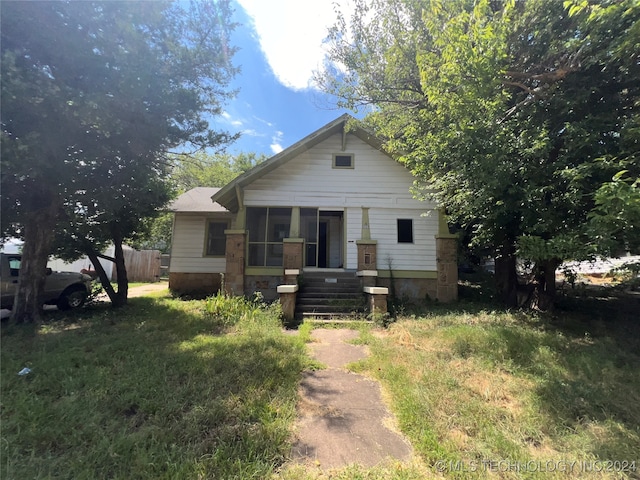 view of bungalow-style home