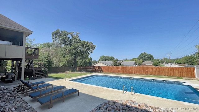 view of pool with a patio area