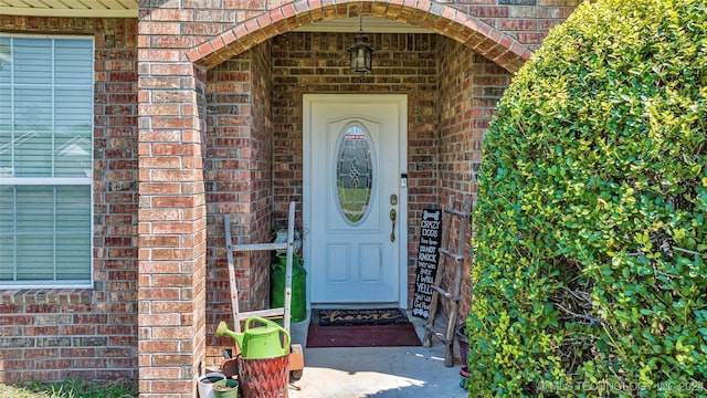 150 Whipperwill, Lone Grove, OK 73401 - property entrance with brick siding