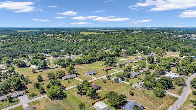 150 Whipperwill, Lone Grove, OK 73401 - bird's eye view with a residential view and a forest view