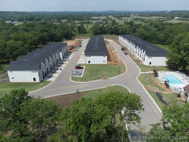 3408 Redbud Ln, Tulsa, OK 74132 - drone / aerial view of a pool