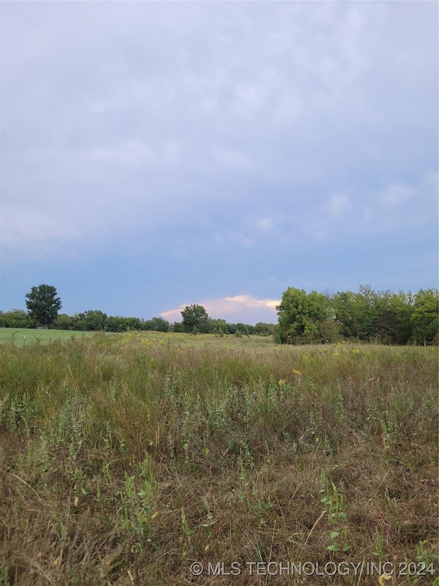 view of landscape with a rural view