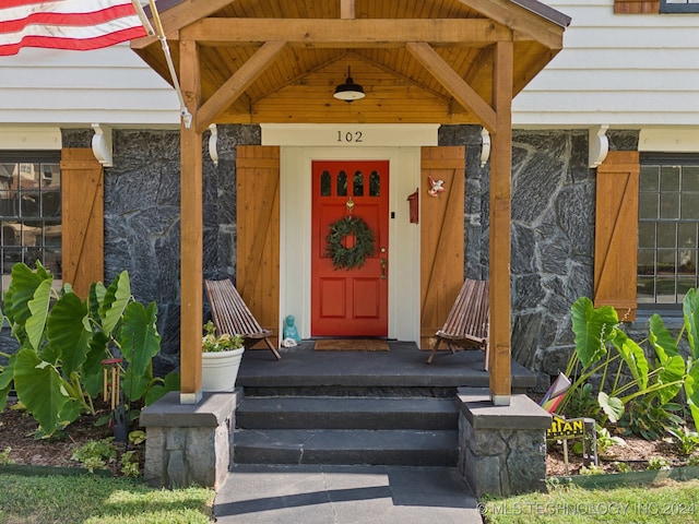 view of entrance to property