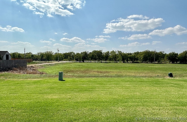 view of community featuring a yard