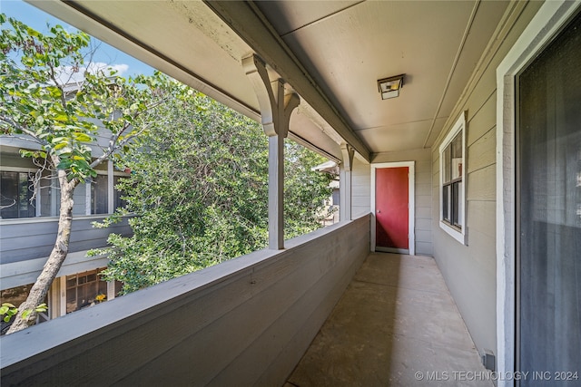 view of balcony